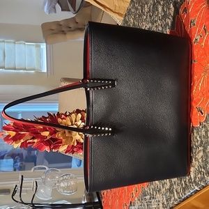 XL Navy Louboutin Purse